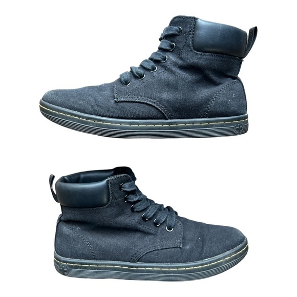 Dr Martens Maelly Women’s Black Canvas 6 Eye Ankle Boots Lightweight, Size 7 - Picture 4 of 11